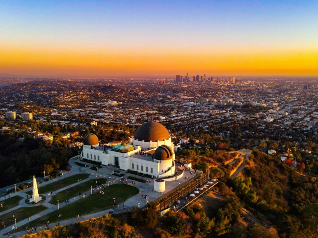 Griffith Observatory in Los Angeles, cover photograph for Los Angeles County guide. Photo: Nils Huenerfuerst / Unsplash.