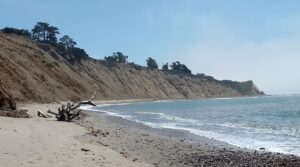 Coastal landscape at Agate Beach near Bolinas, Marin County, photographed in July 2023 by Kognos, CC BY-SA 4.0.