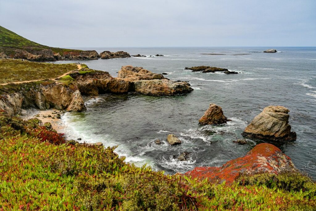 Scenic Big Sur coastal landscape by Samantha Fortney; NOT a photo of the Rocky Ridge Trail project or its 2026 construction