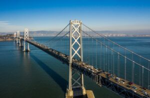 Illustrative bridge landscape, photograph by Tyler Casey / Unsplash. Not the reported California event or project location.