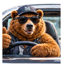 California58 grizzly mascot: transport