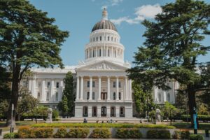 California State Capitol in Sacramento, the seat of the California Legislature. File photograph.