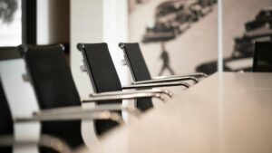 Illustrative meeting room, not an Adelanto business or government office.