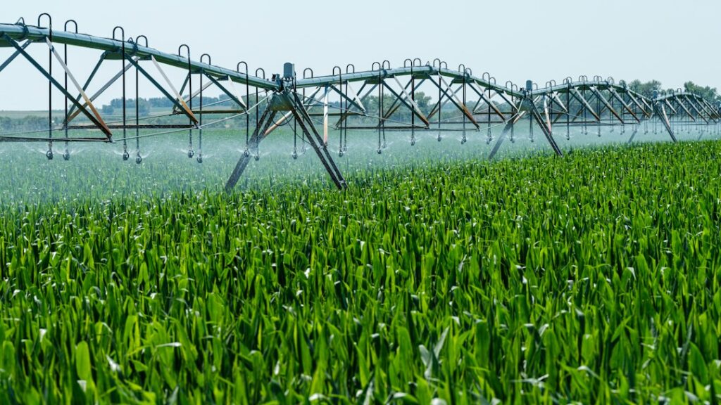 Illustrative irrigation photograph from Nebraska; not a photo of Thermal or of a specific Riverside County infrastructure project