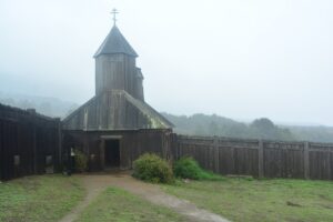 Russian Orthodox Chapel at Fort Ross State Historic Park in Sonoma County, photographed by Joe Mabel in October 2021