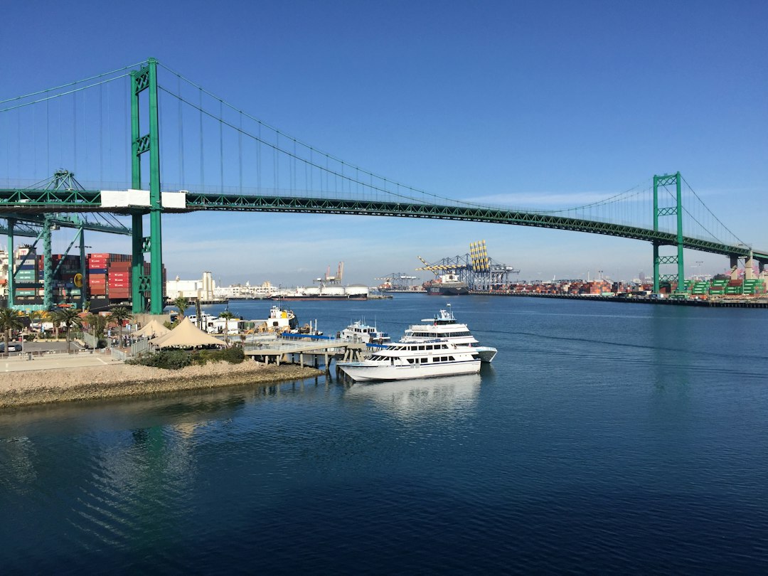 Bridge spanning harbor water, illustrative image for Vincent Thomas Bridge closure notice