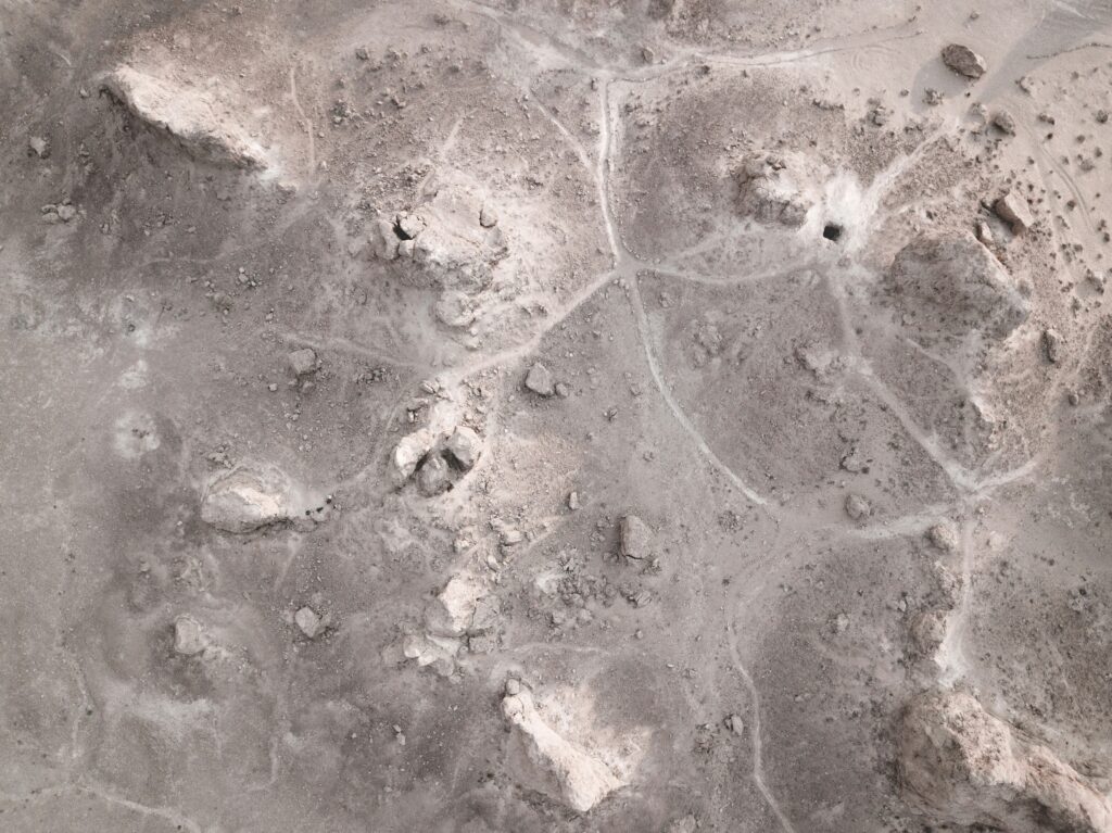 Desert landscape representing rural California; illustrative photograph, not identified as Trona