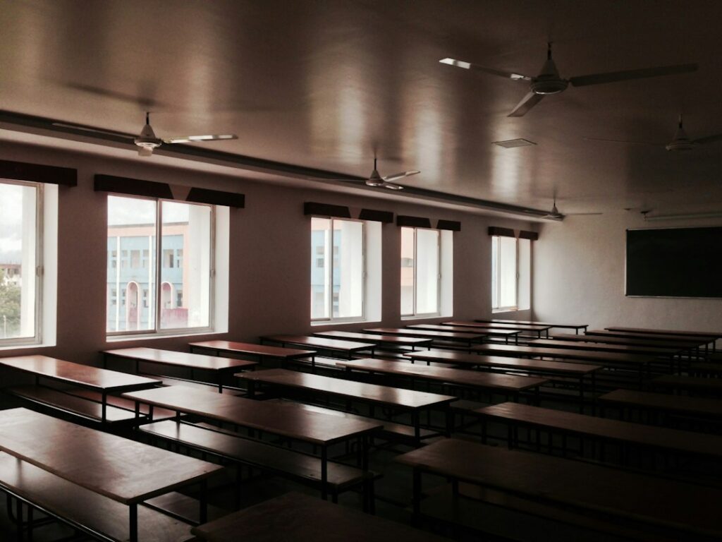 Illustrative classroom, not the planned modular buildings in Gerber