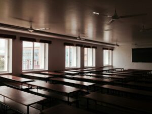Illustrative classroom, not the planned modular buildings in Gerber