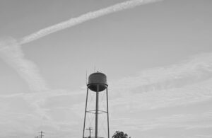 Illustrative water tower, not a tank in Burnt Ranch Estates