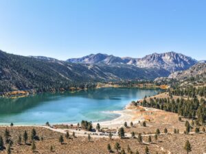June Lake in California’s Eastern Sierra. Archival landscape photograph by Mark Thomas / Unsplash.