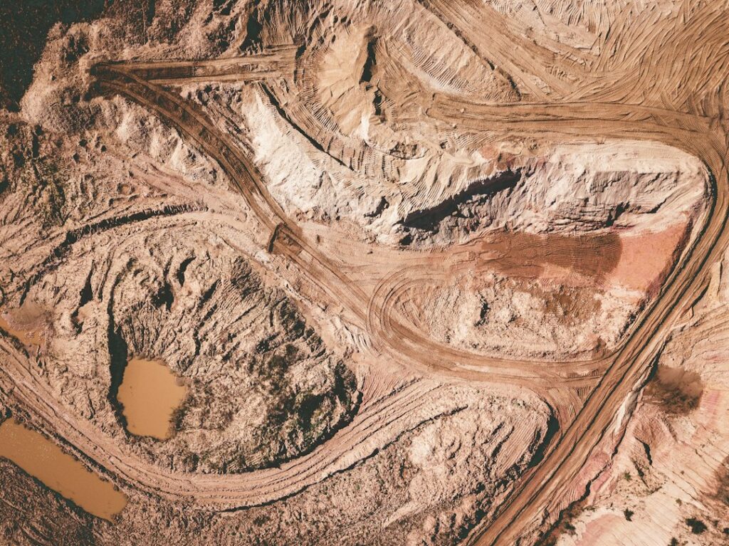 Illustrative lime quarry by Ivan Bandura / Unsplash; not a California mine or a specific property discussed in the article.