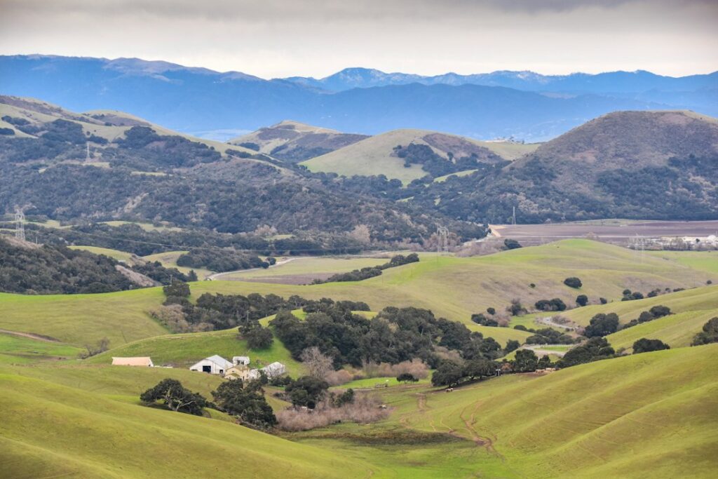 Photograph of farmland in northern Salinas, illustrative of the Gabilan Acres and Boronda region, not a particular CSA 41 project.