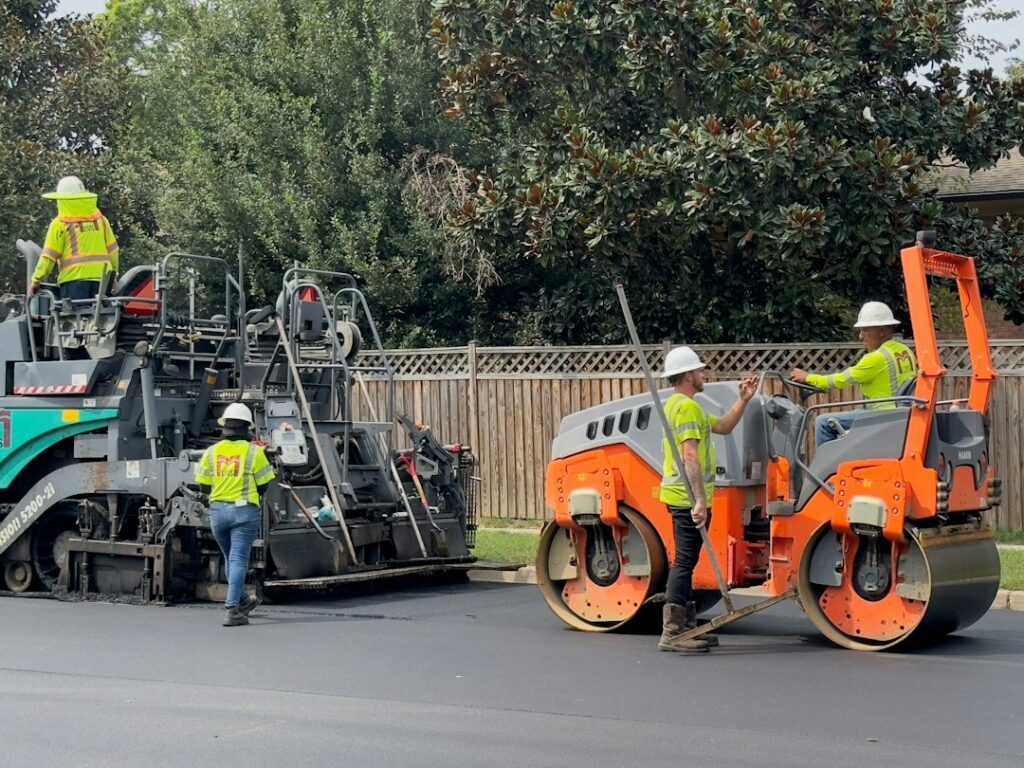Illustrative road paving crew photograph by Ray Donnelly / Unsplash, not the Castroville SR-183 construction site.