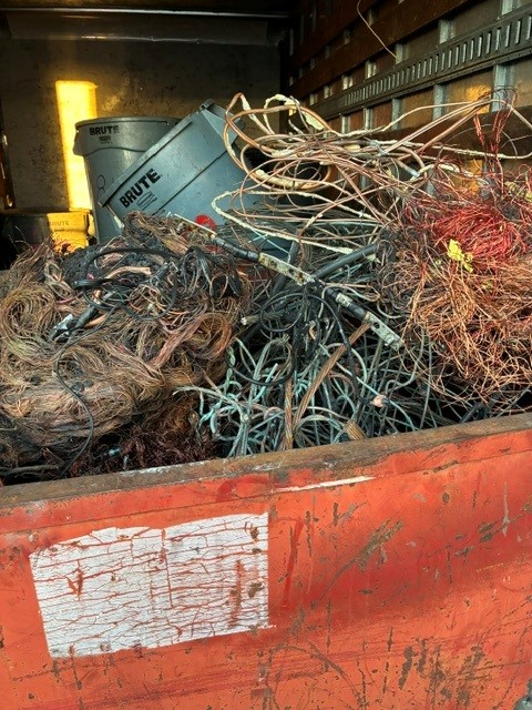 Copper wire recovered during an enforcement operation in downtown Los Angeles, pictured in California Department of Justice October 16, 2026 news release.