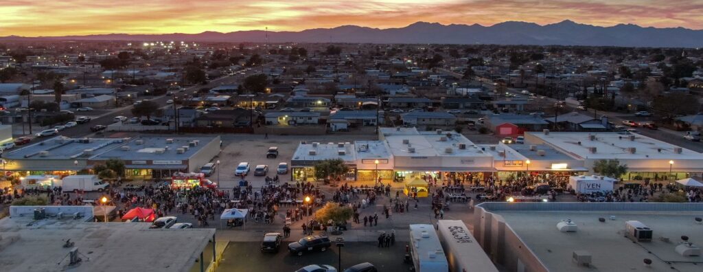2023 aerial view of Balsam Street in Ridgecrest California, photographed by Nick Wakley (Wikimedia Commons user Jureidini), CC BY 4.0. File photo; not a current labor-market image.