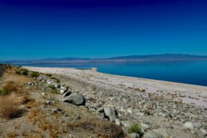 Landscape view of the Salton Sea in California; illustrative archival photograph, not an air quality reading