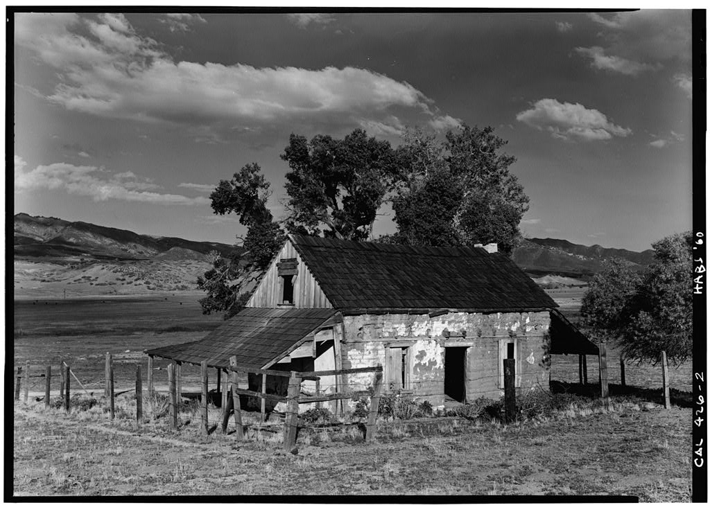 Historic American Buildings Survey photograph by Jack E. Boucher in 1960 showing the Warner Ranch House near Warner Springs